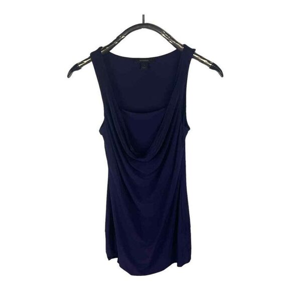 Express Y2K Slinky Eggplant Purple Cowl Neck Body Con Mini‎ Dress Size S - Picture 1 of 7